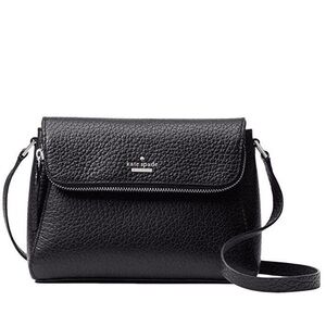 Kate Spade Carter Street Berrin Black Pebbled Leather Crossbody Bag